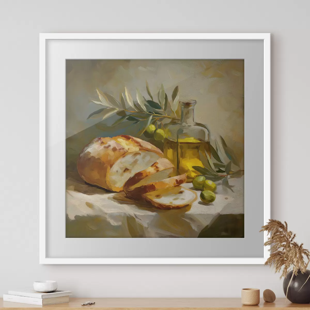 Poster Du pain et de l'huile d'olive f49529