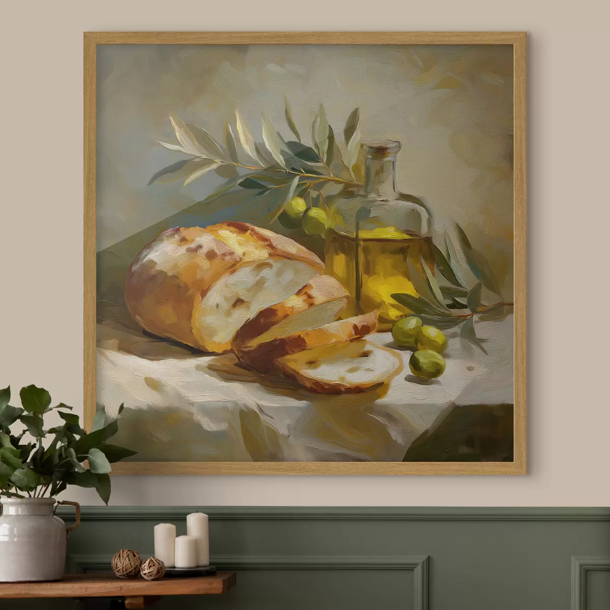 Poster Du pain et de l'huile d'olive f49529