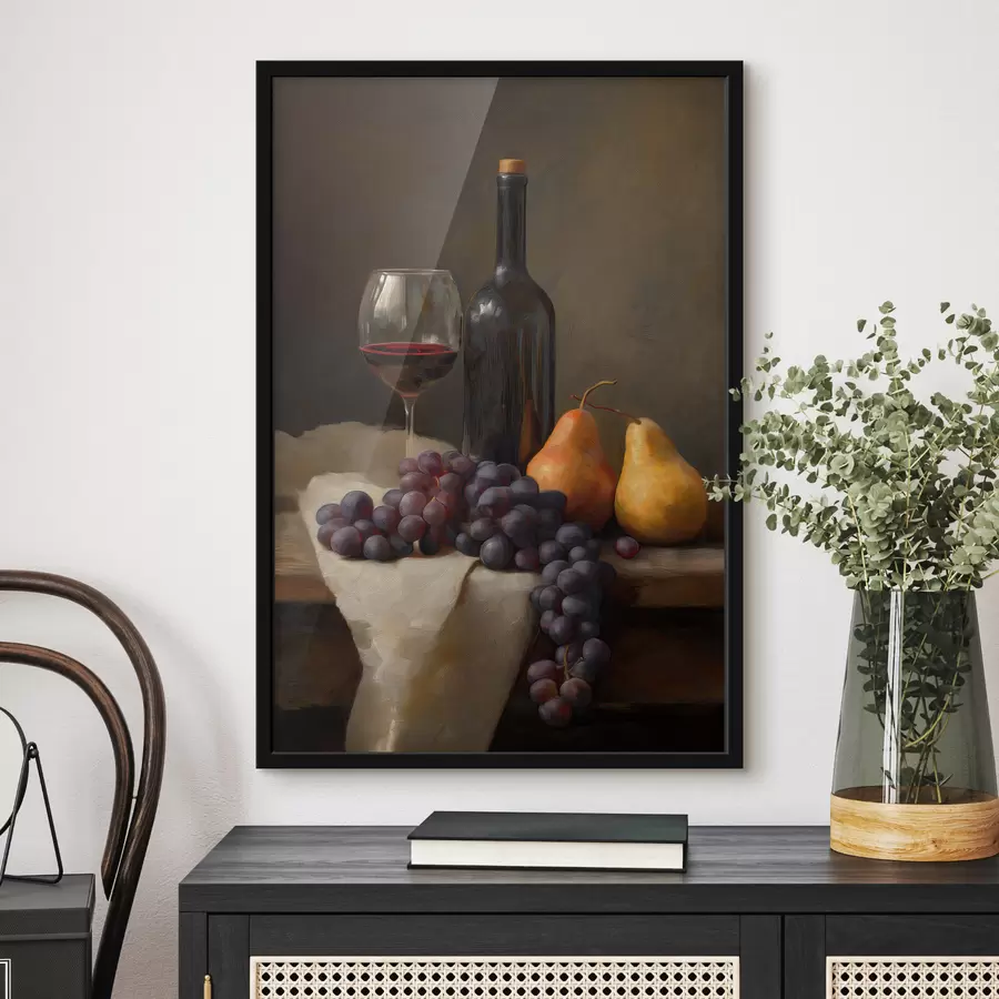 Papier peint Le vin et le raisin f49537