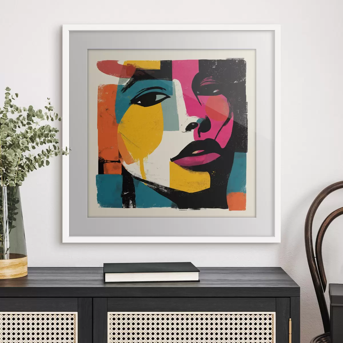 Poster Un visage abstrait f49543