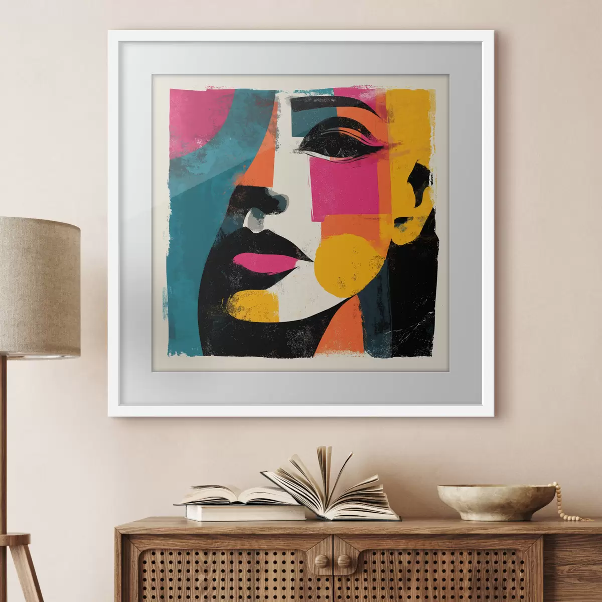 Poster Un visage abstrait f49544