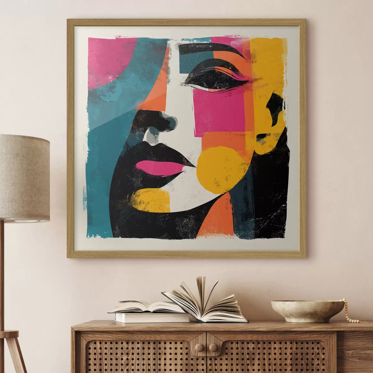 Poster Un visage abstrait f49544