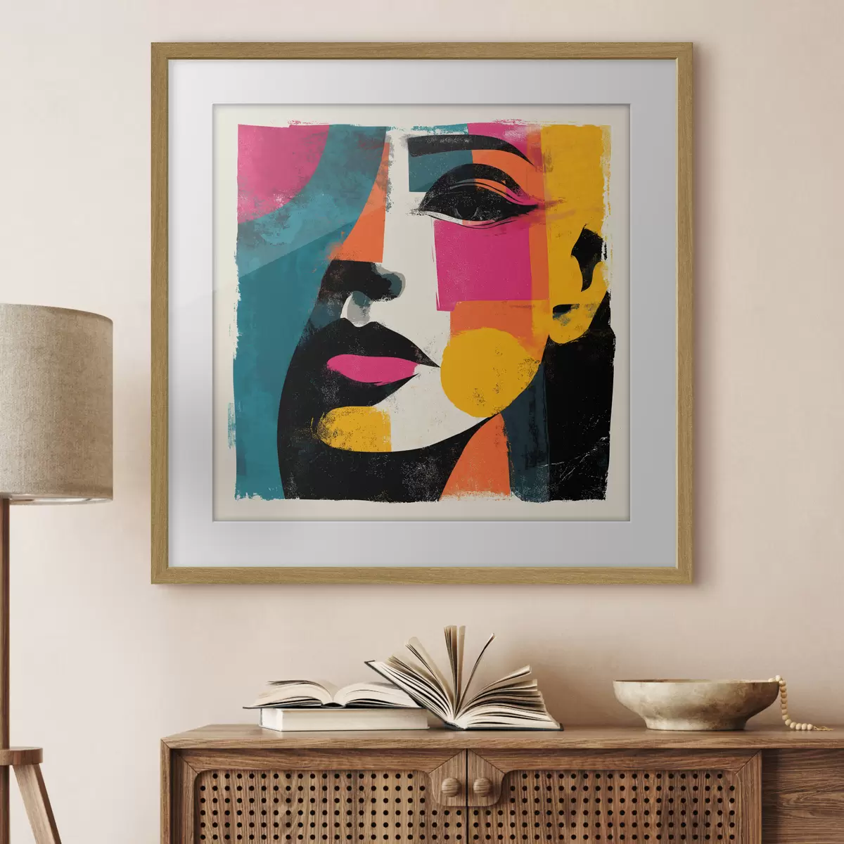 Poster Un visage abstrait f49544
