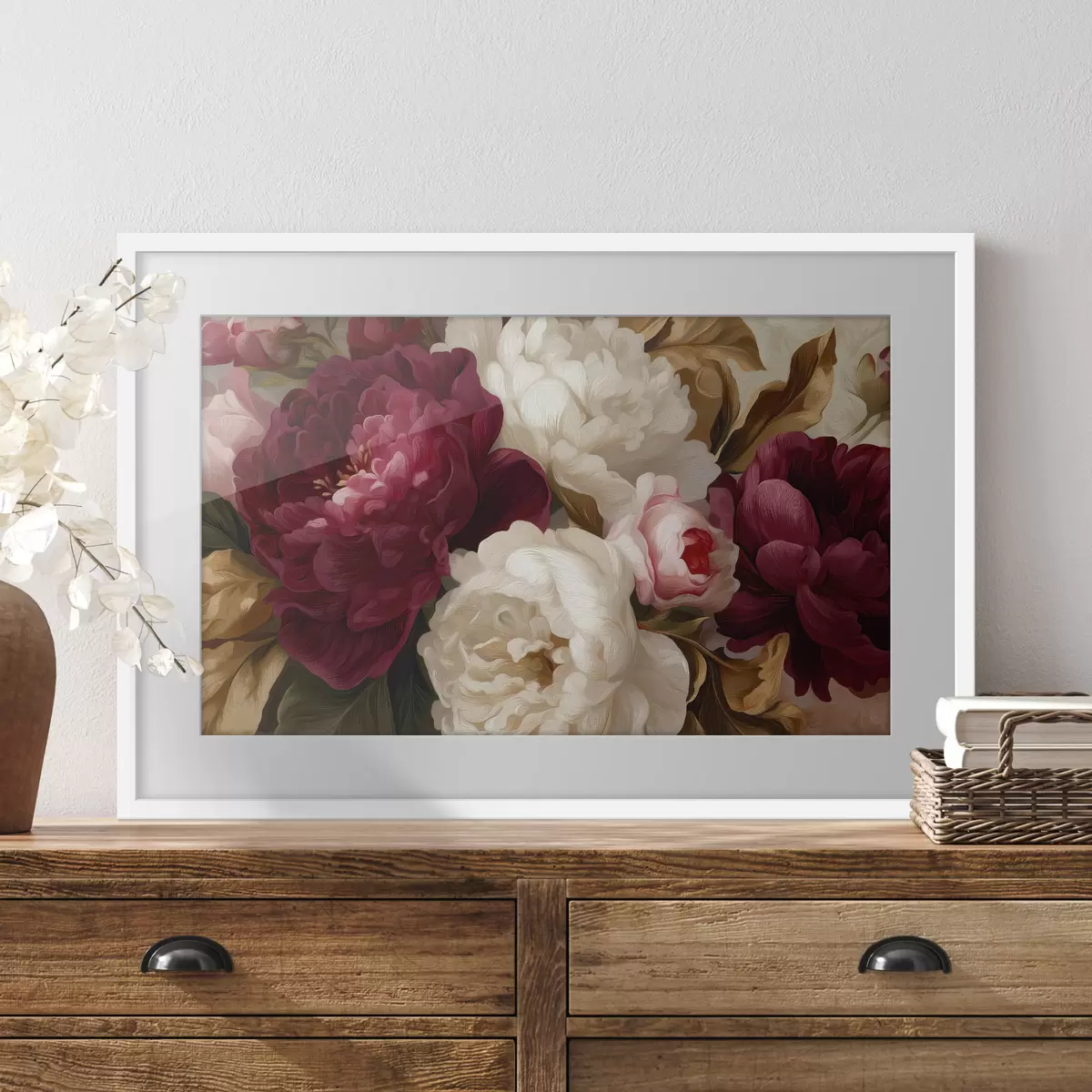 Poster Pivoines et douceur f49546