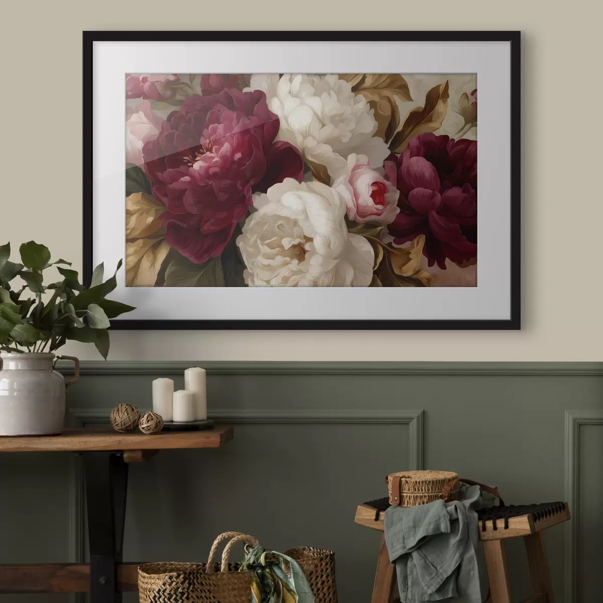 Poster Pivoines et douceur f49546