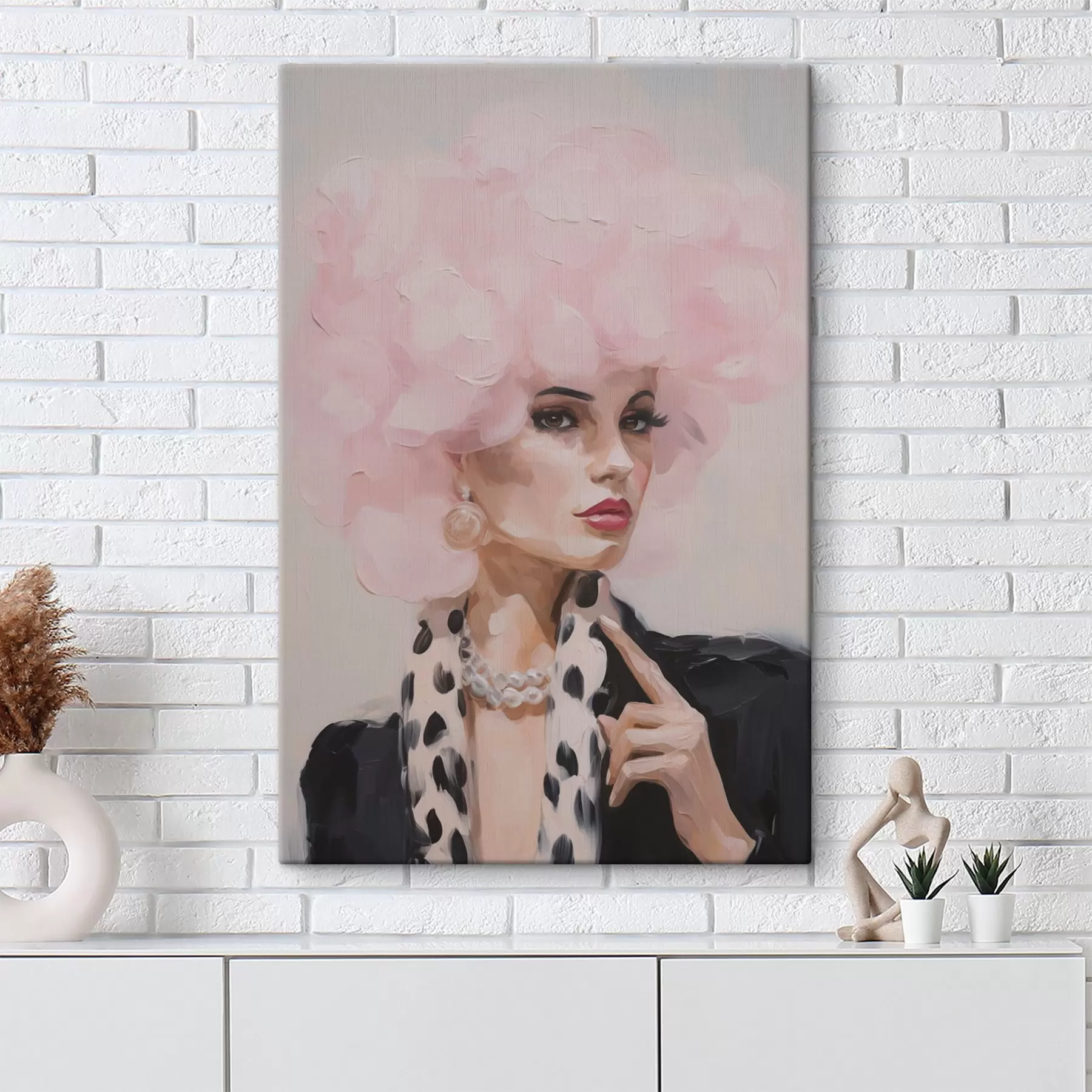 Tableau Peinture représentant une femme élégante s49509