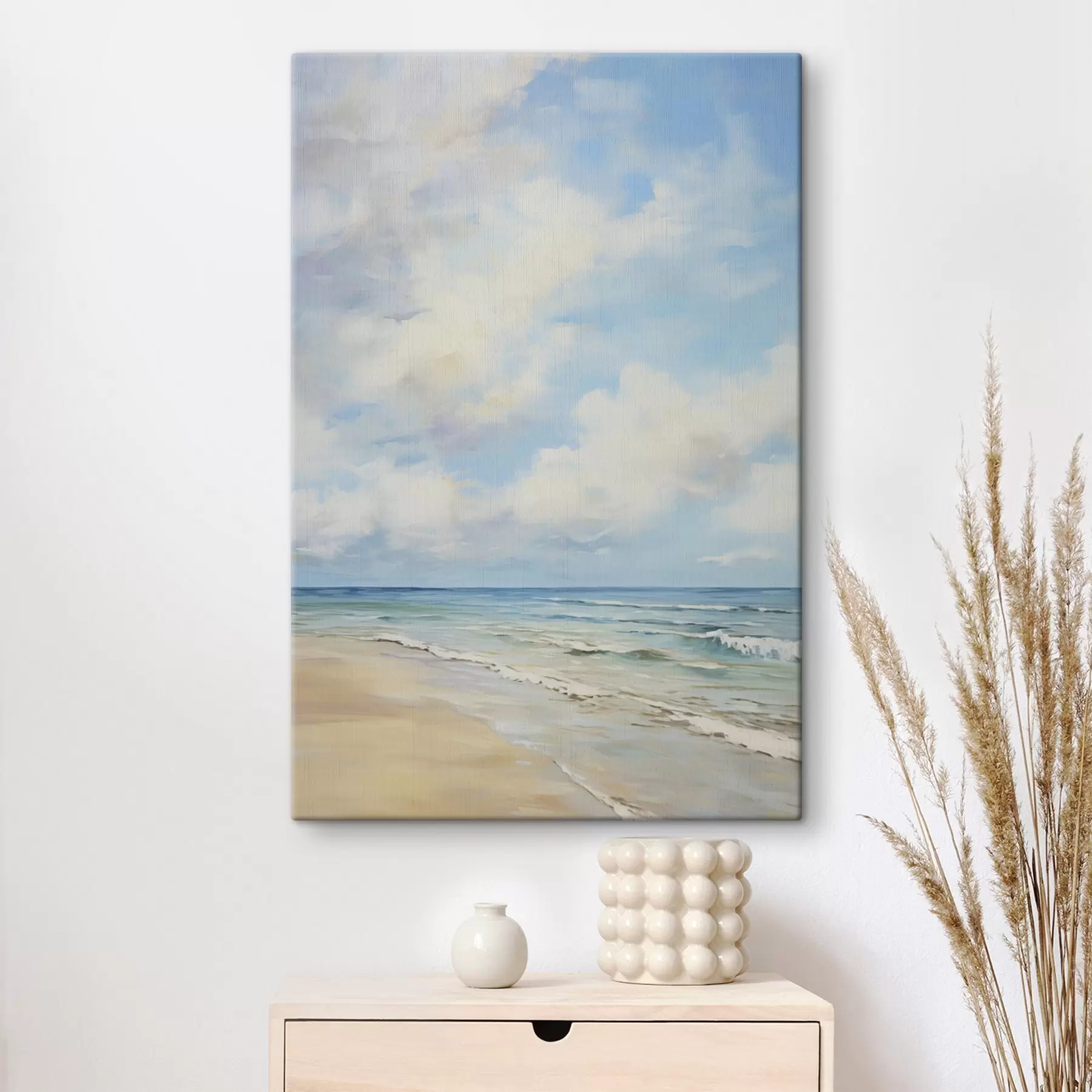 Tableau Peinture d'imitation de paysage marin s49513