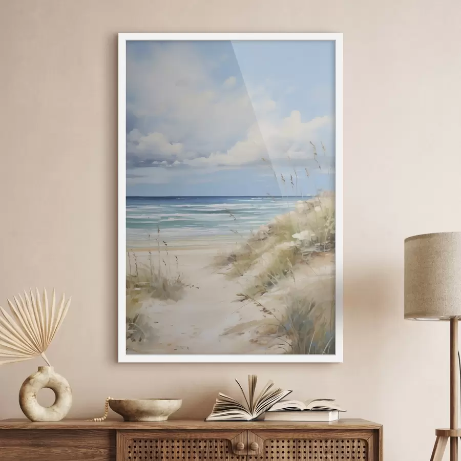 Papier peint Peinture d'imitation de paysage marin f49501