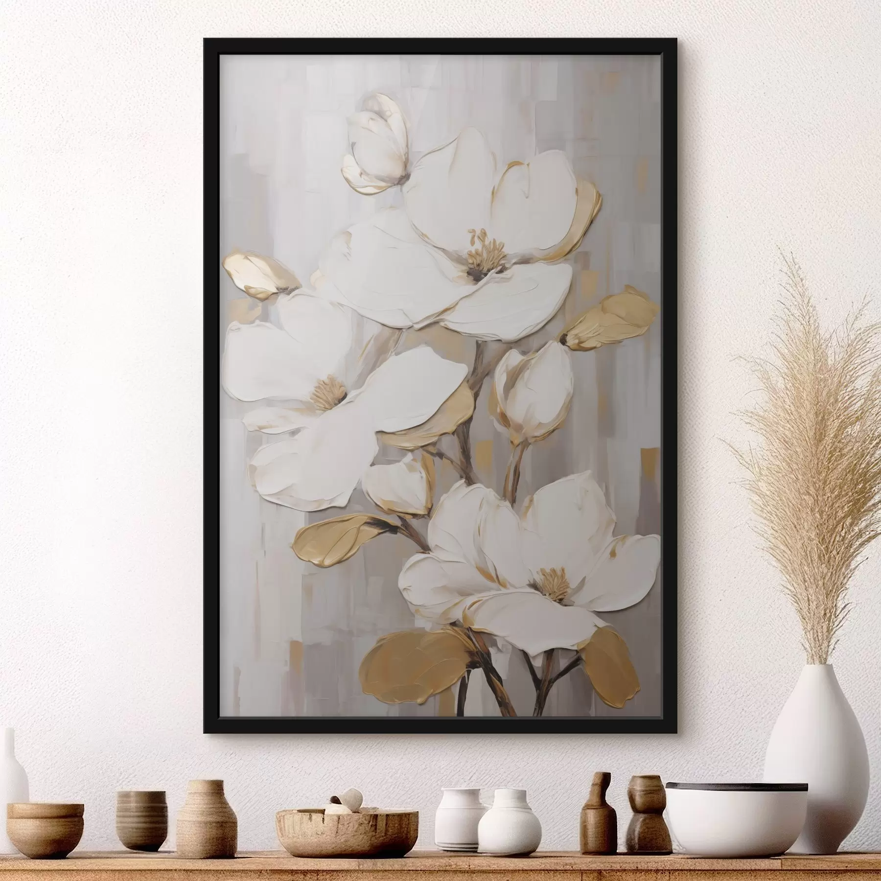 Papier peint Fleurs : reproduction d'un tableau f49503