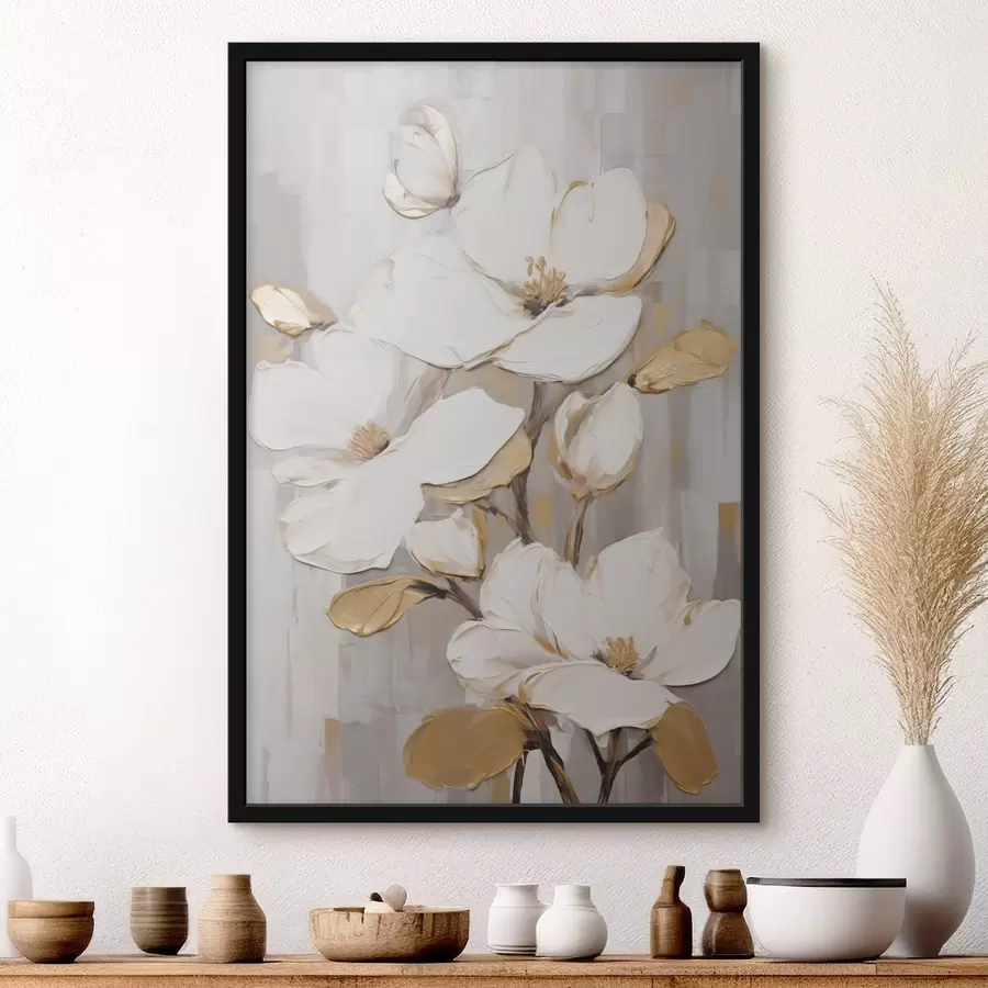 Papier peint Fleurs : reproduction d'un tableau f49503