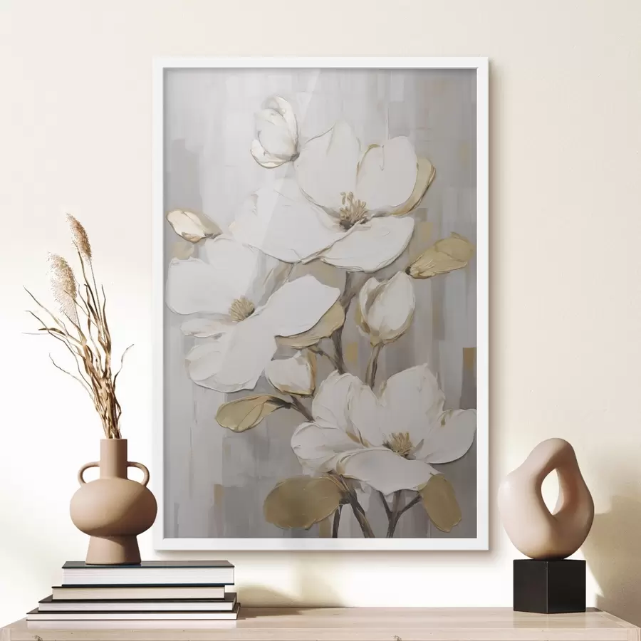 Papier peint Fleurs : reproduction d'un tableau f49503