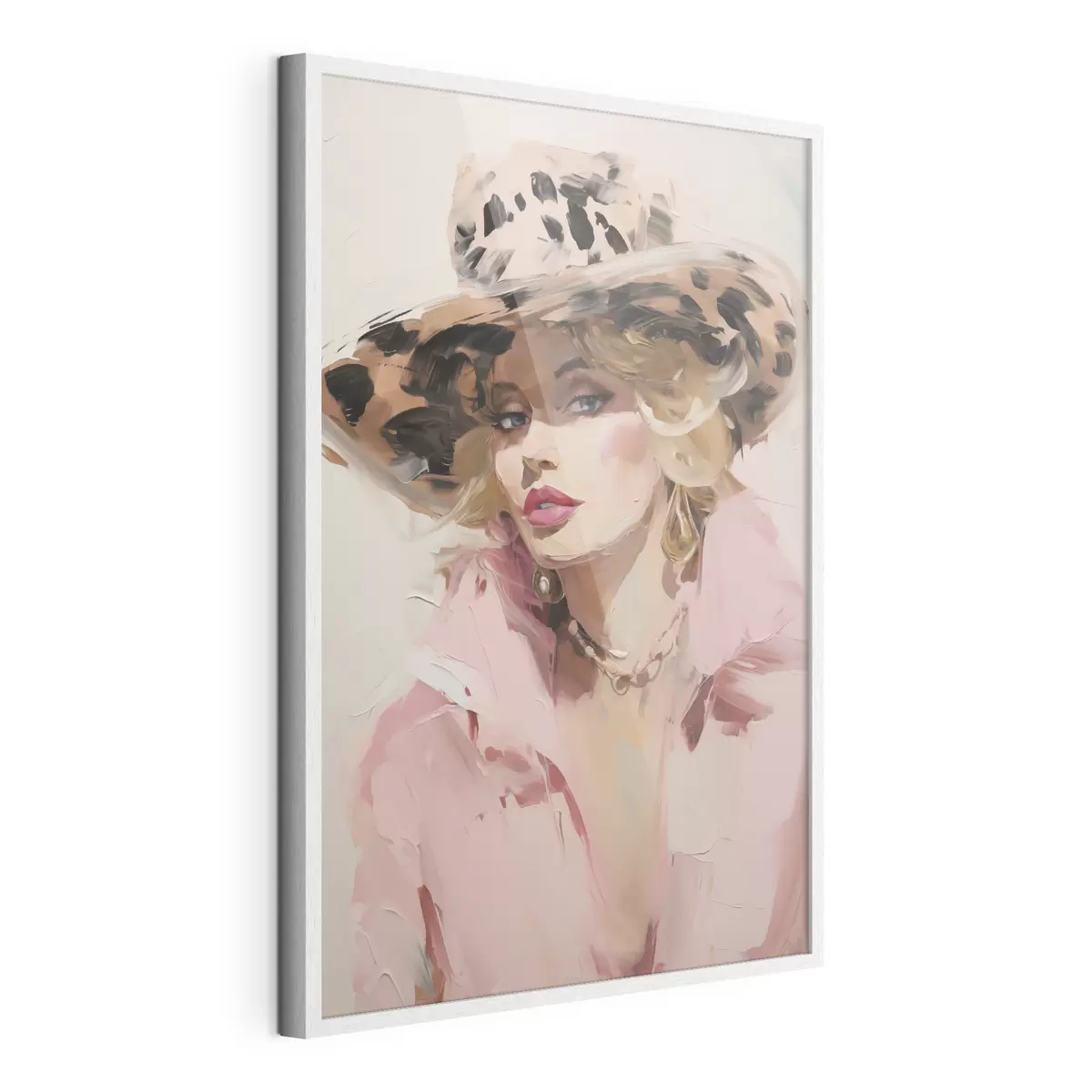 Poster Femme au chapeau : reproduction d'un tableau f49508
