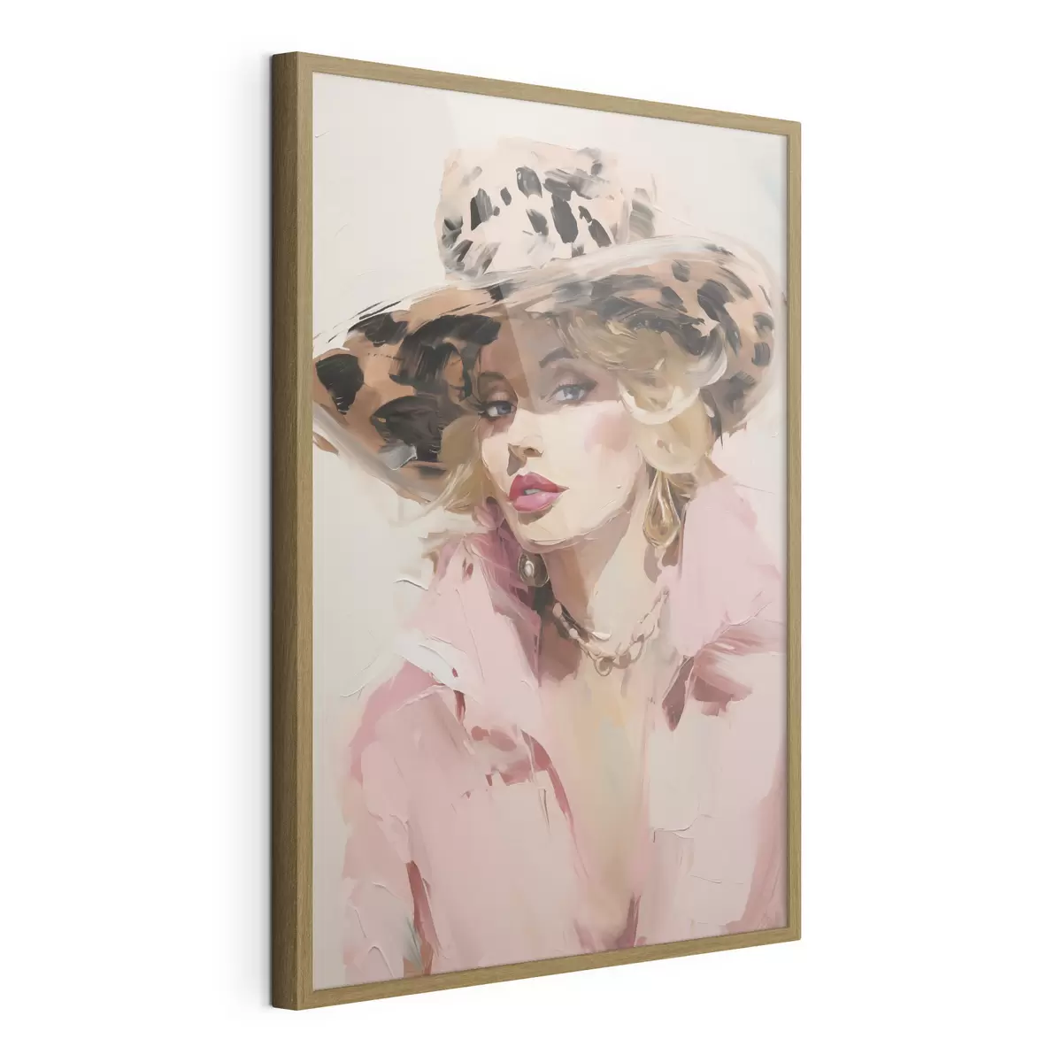 Poster Femme au chapeau : reproduction d'un tableau f49508
