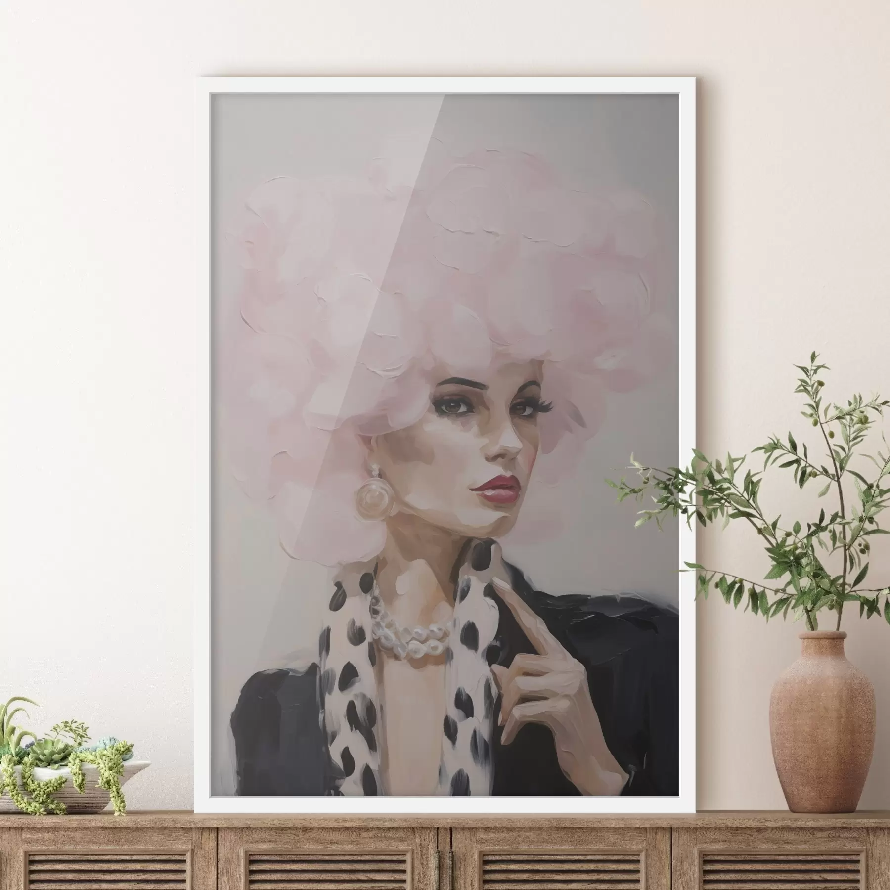 Papier peint Peinture représentant une femme élégante f49509