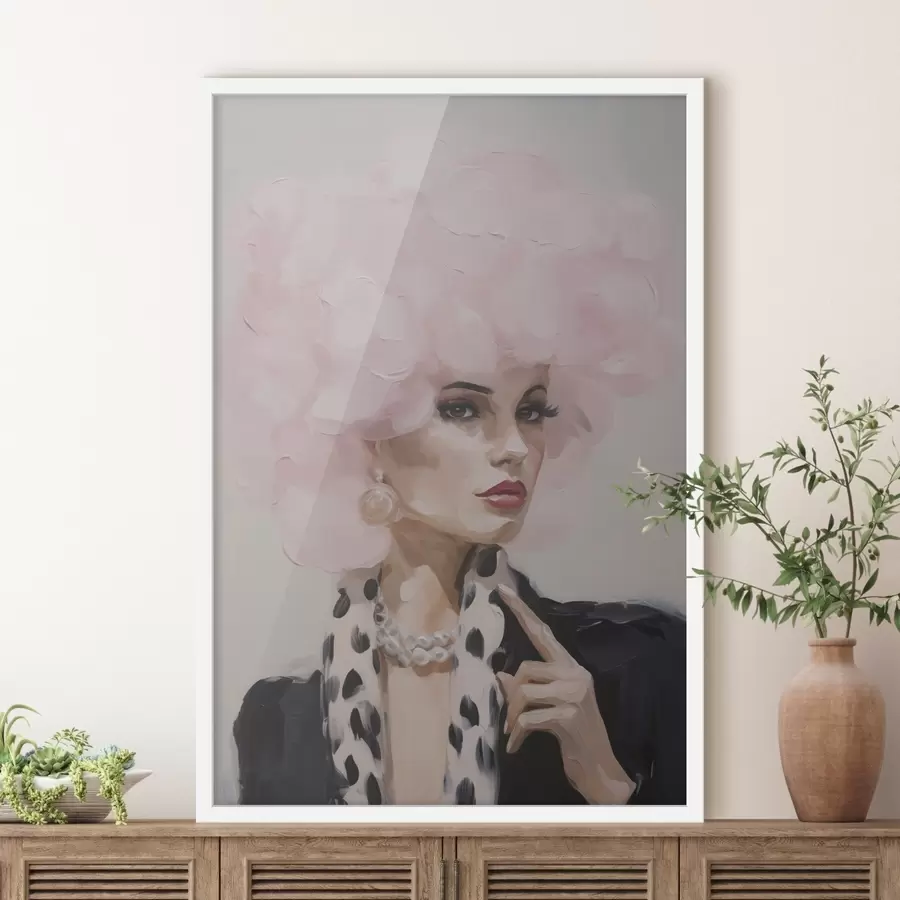 Papier peint Peinture représentant une femme élégante f49509