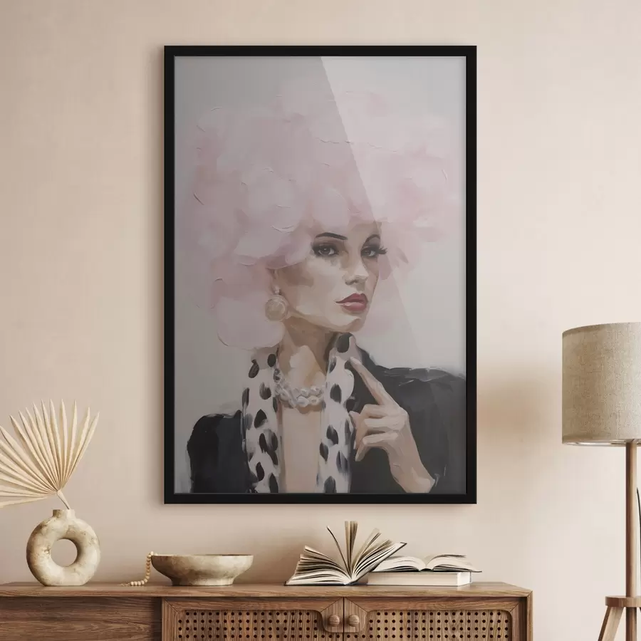 Papier peint Peinture représentant une femme élégante f49509