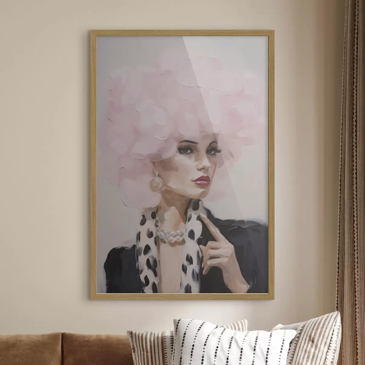 Poster Peinture représentant une femme élégante f49509