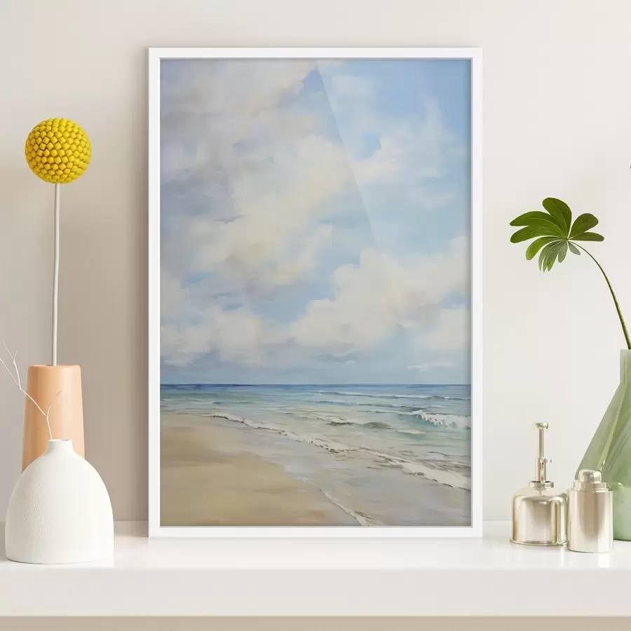 Papier peint Peinture d'imitation de paysage marin f49513