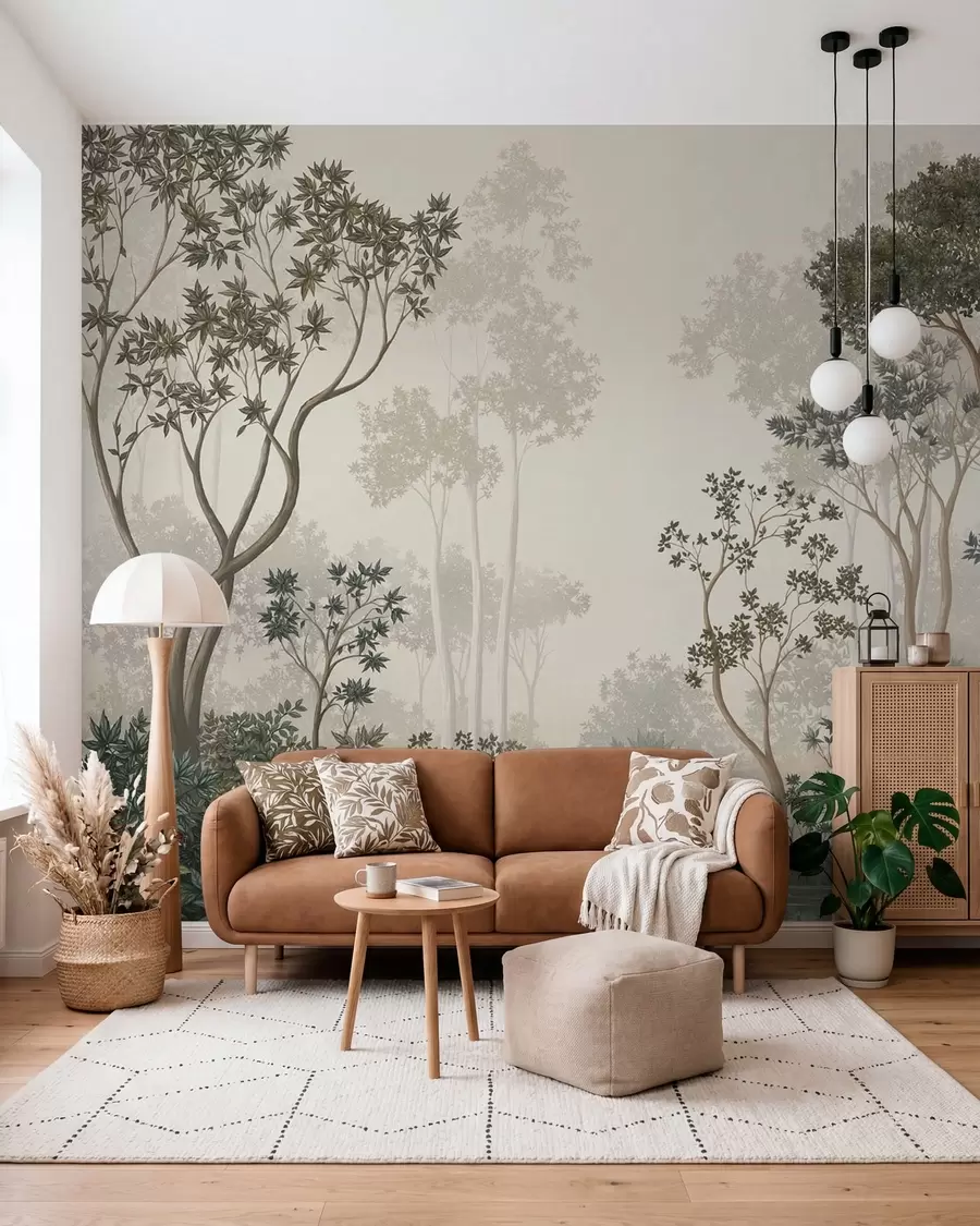 Papier peint Forêt élancée w05700