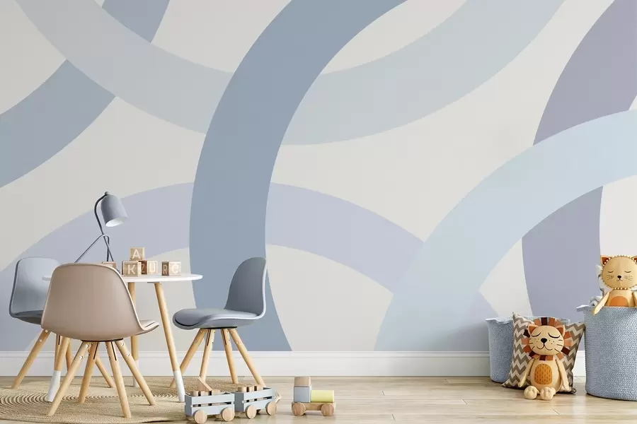 Papier peint Abstraction avec des cercles w05709v1