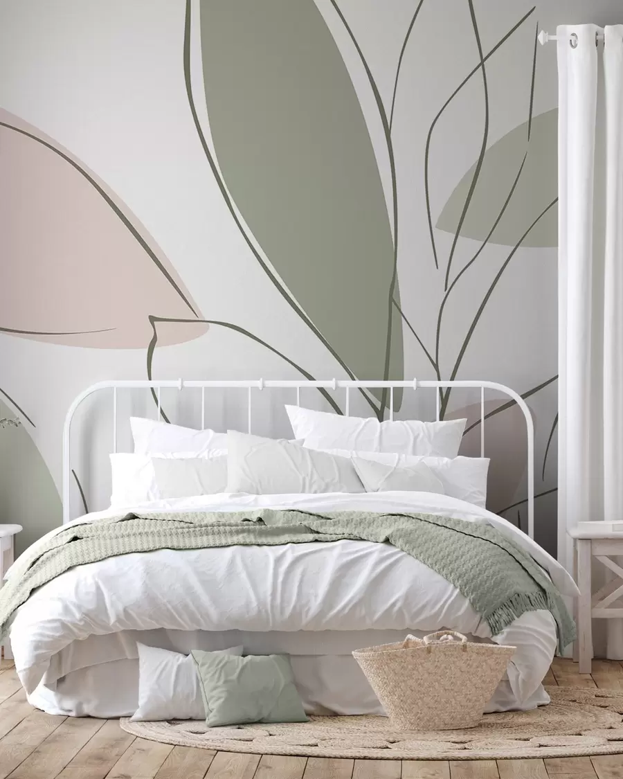 Papier peint Feuilles abstraites w05710