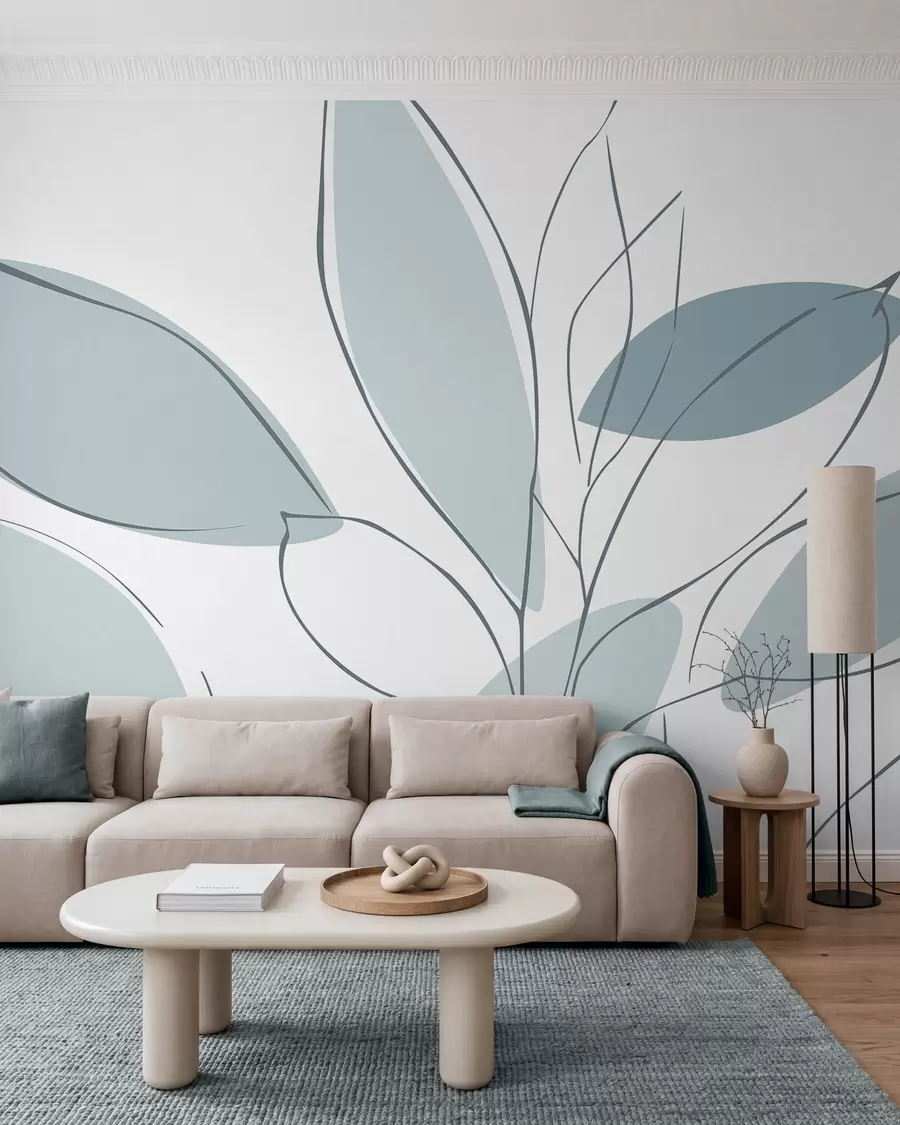 Papier peint Feuilles abstraites w05710v1