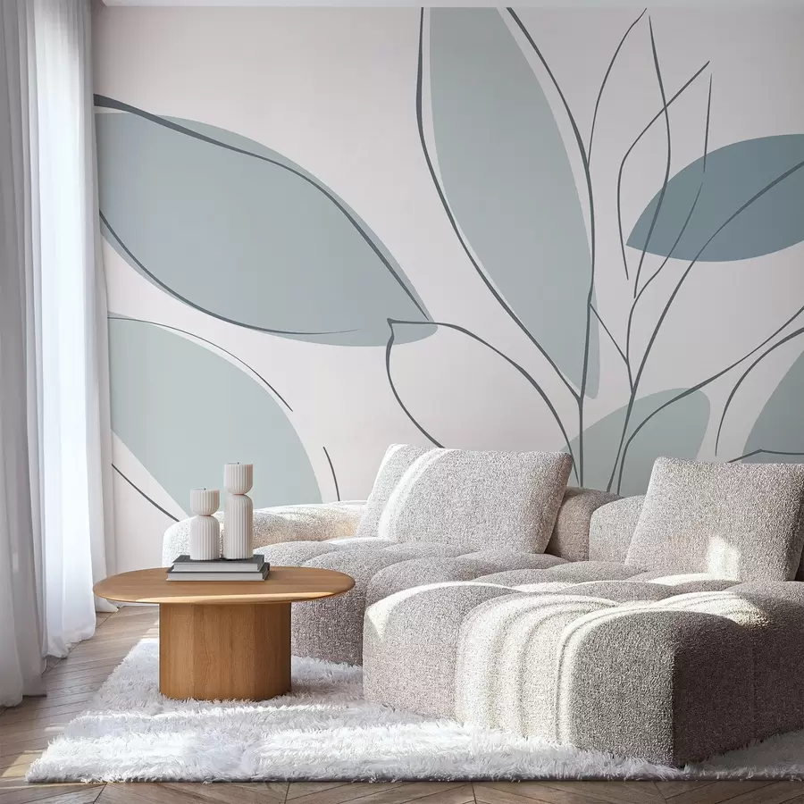 Papier peint Feuilles abstraites w05710v1