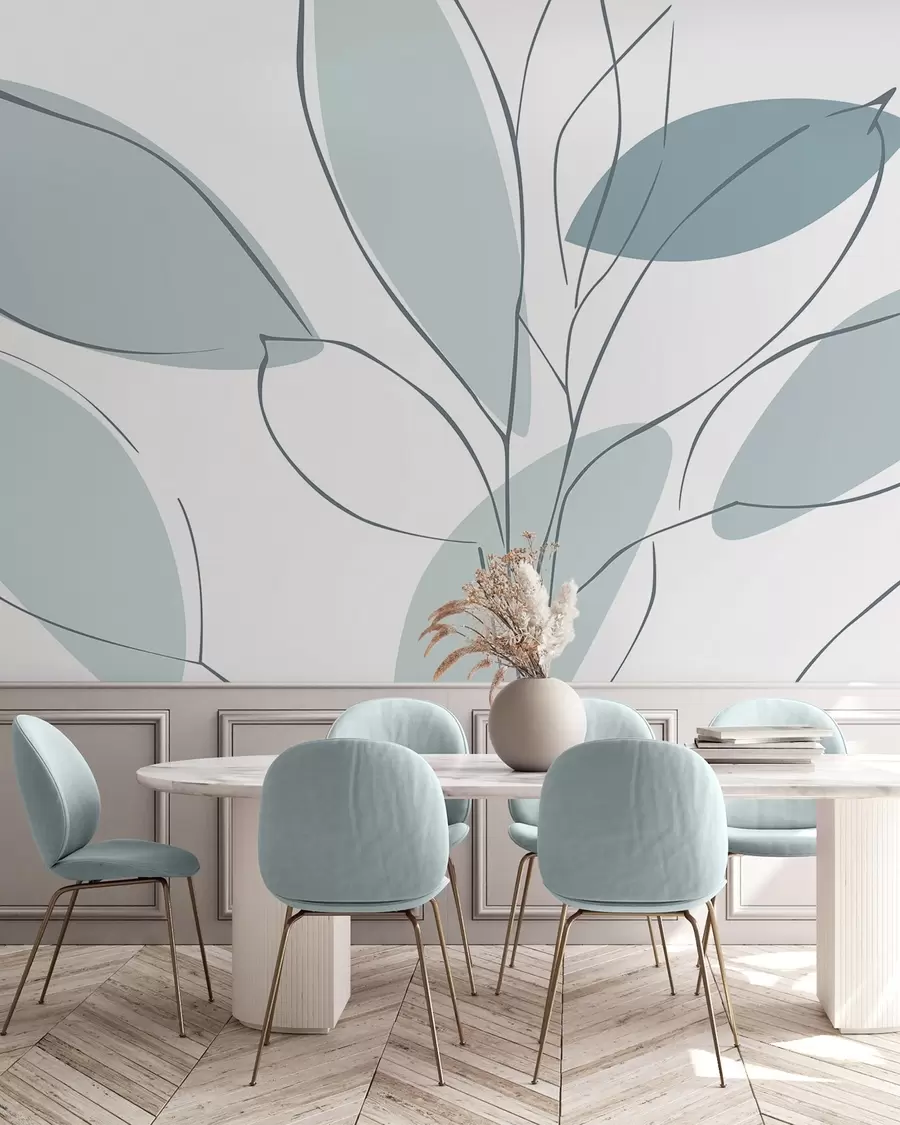 Papier peint Feuilles abstraites w05710v1