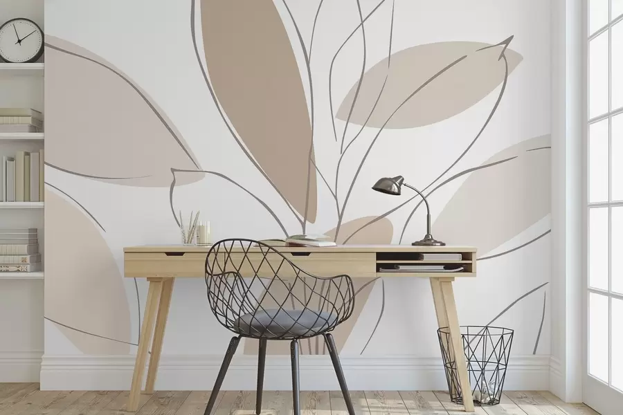 Papier peint Feuilles abstraites w05710v2