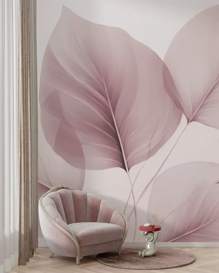 Papier peint Nervures des feuilles w05108v2