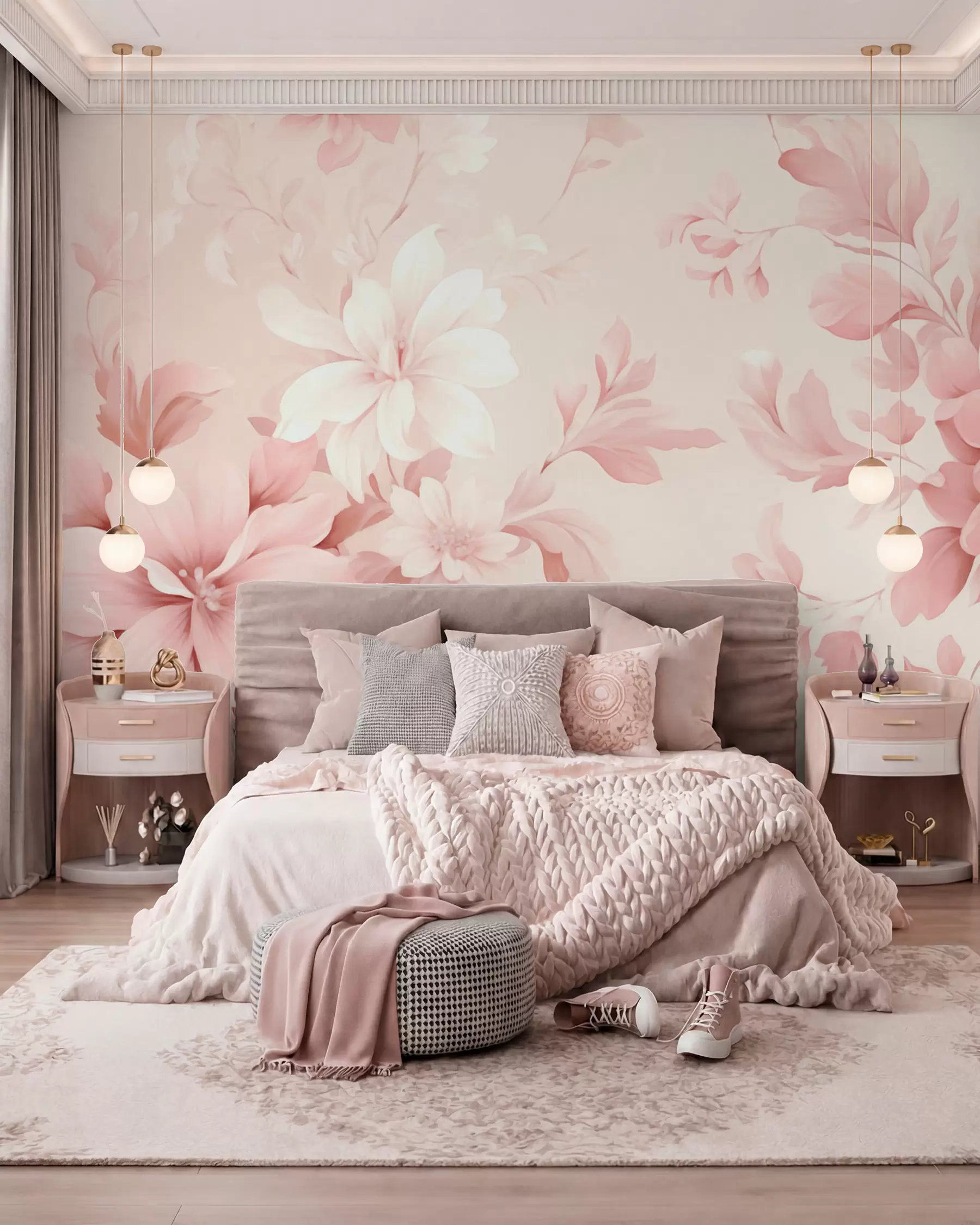 Papier peint Fleurs classiques w05437