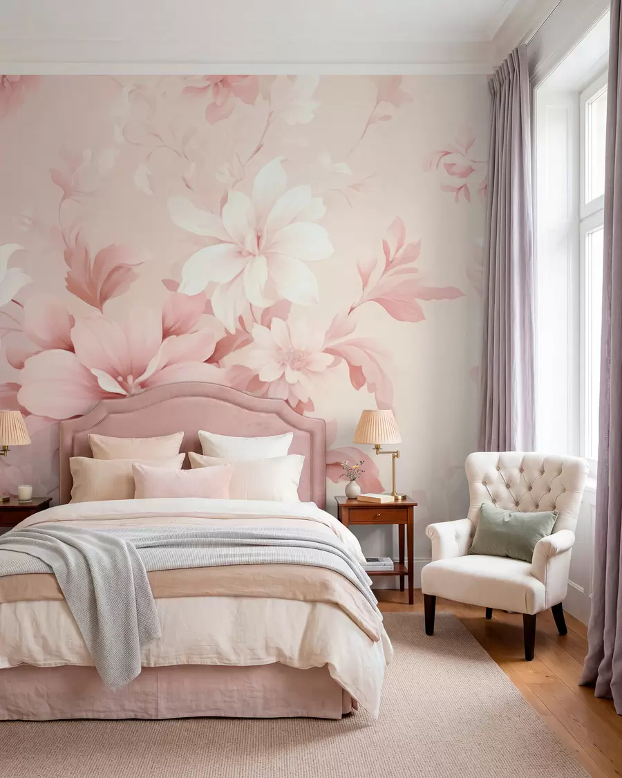Papier peint Fleurs classiques w05437