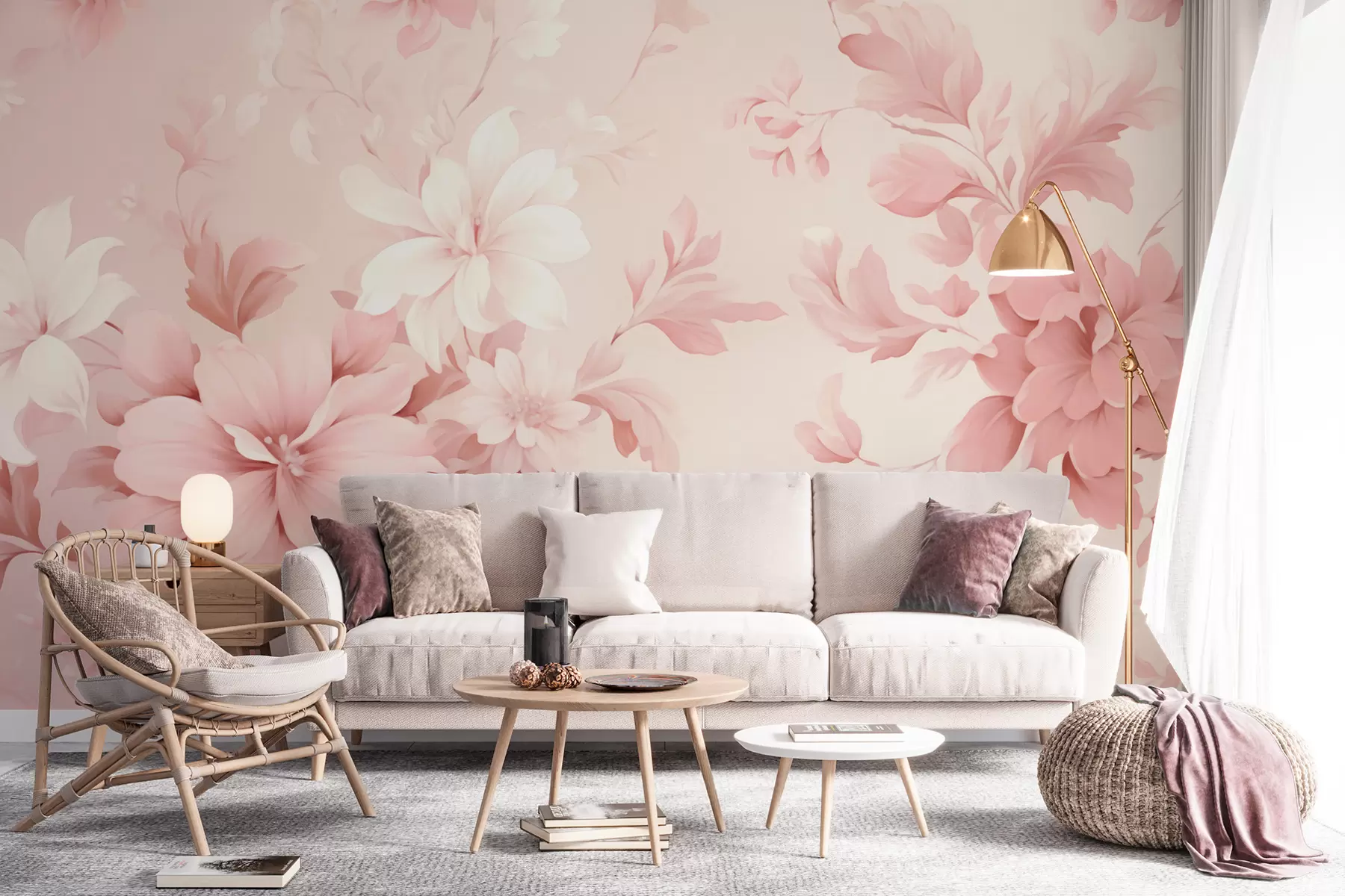 Papier peint Fleurs classiques w05437