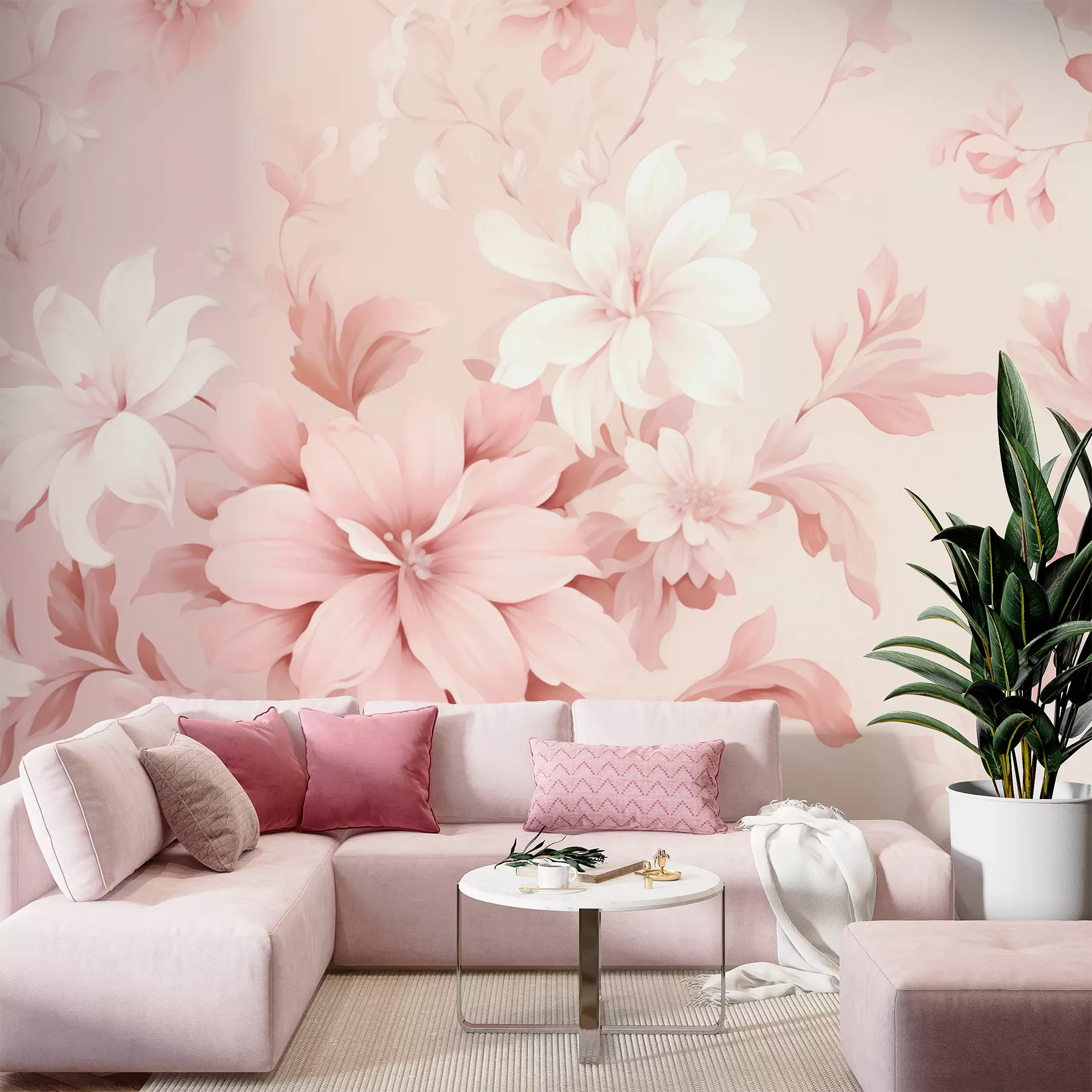 Papier peint Fleurs classiques w05437