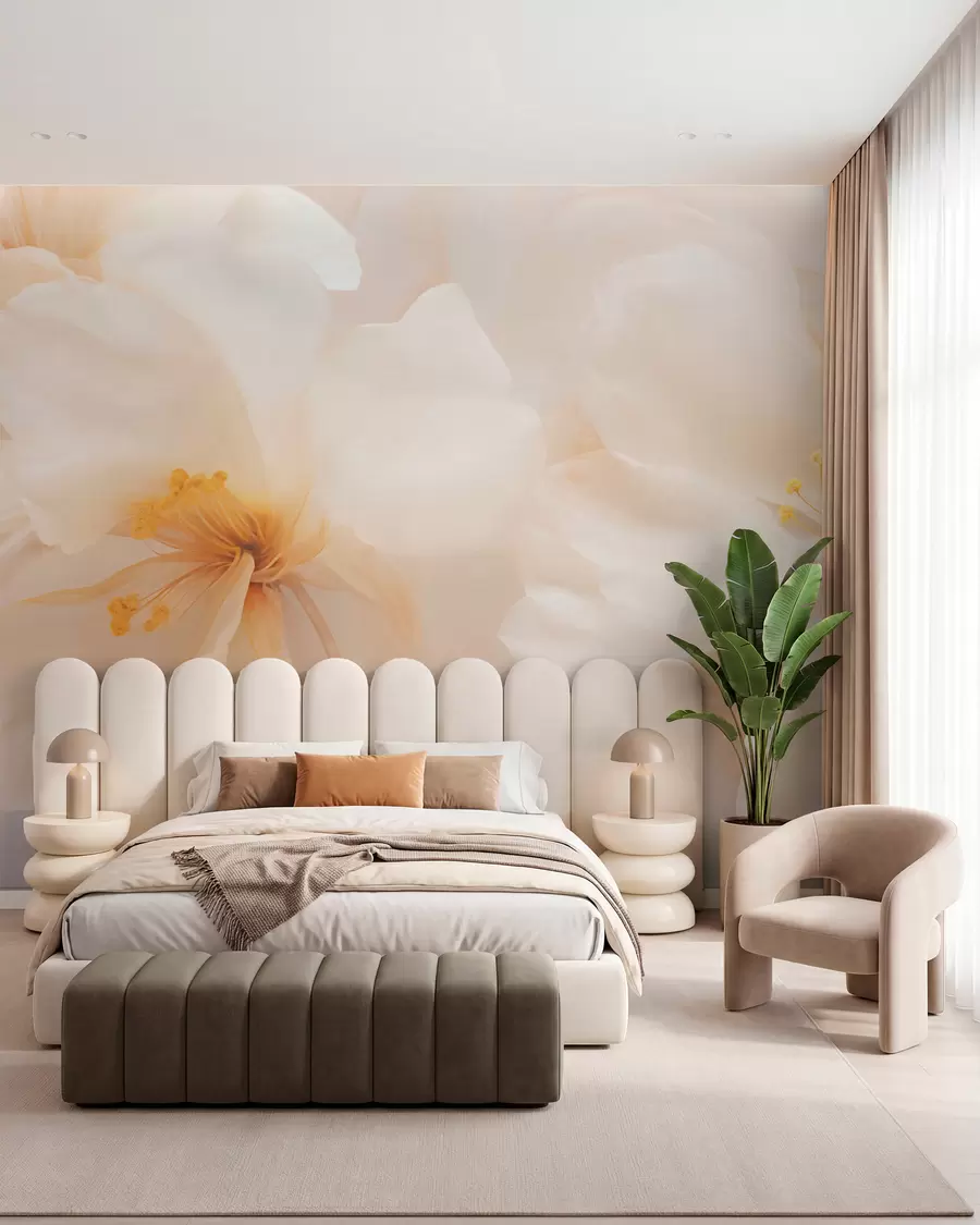 Papier peint Grandes fleurs w05615