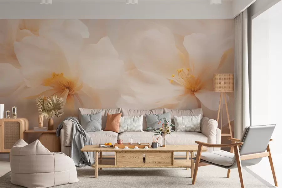 Papier peint Grandes fleurs w05615