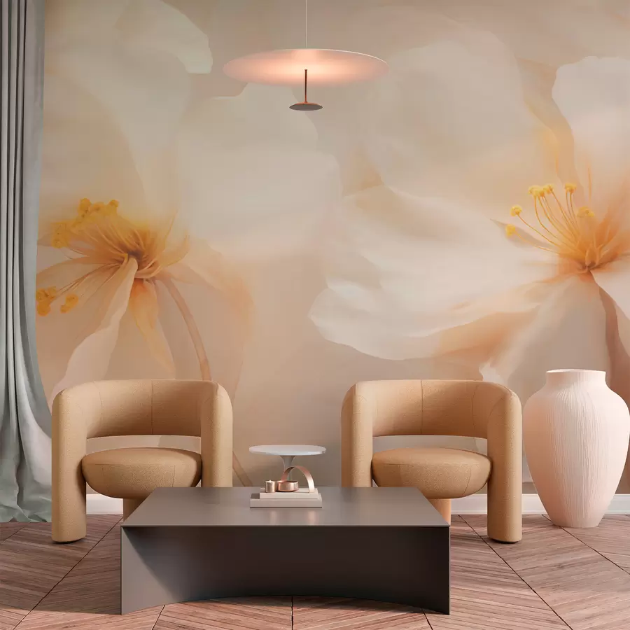 Papier peint Grandes fleurs w05615