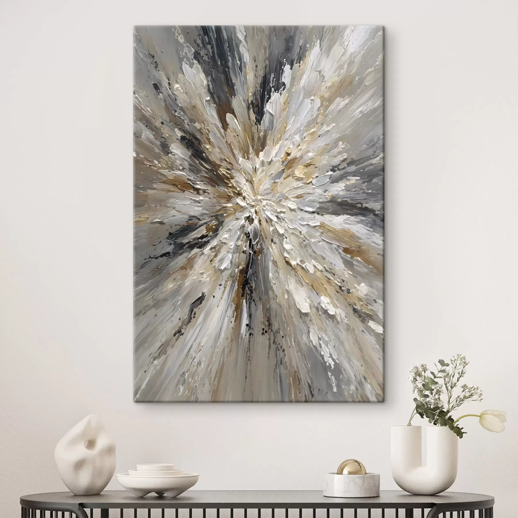 Tableau une explosion de couleurs dans le style de la peinture à l'huile s49556