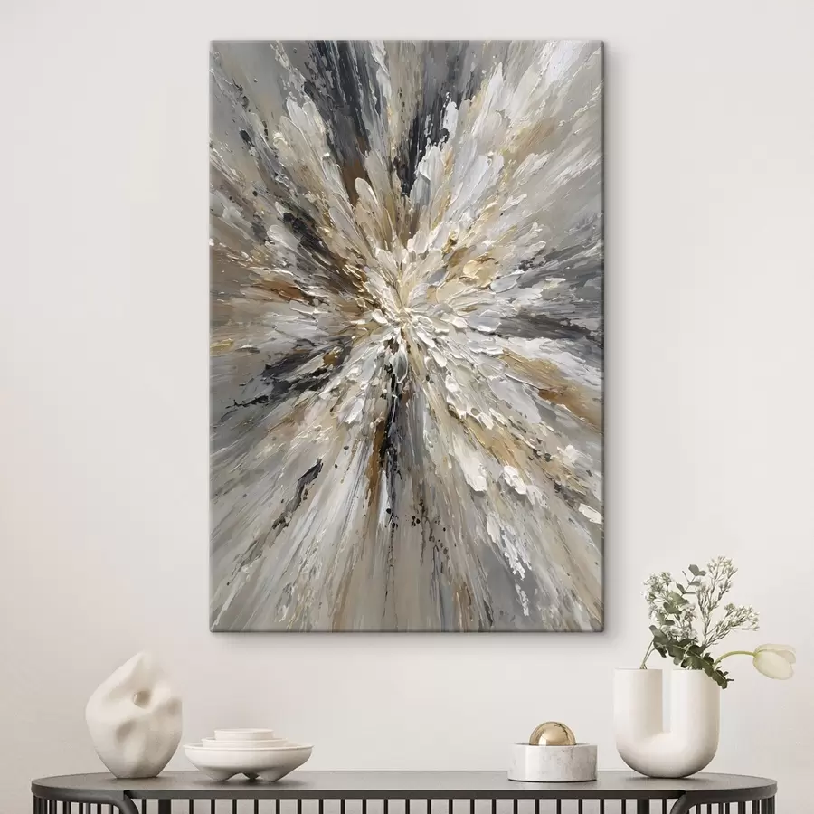 Tableau une explosion de couleurs dans le style de la peinture à l'huile s49556