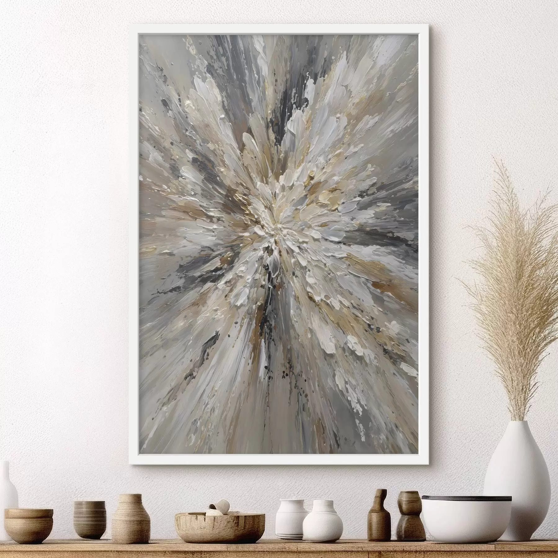 Papier peint une explosion de couleurs dans le style de la peinture à l'huile f49556