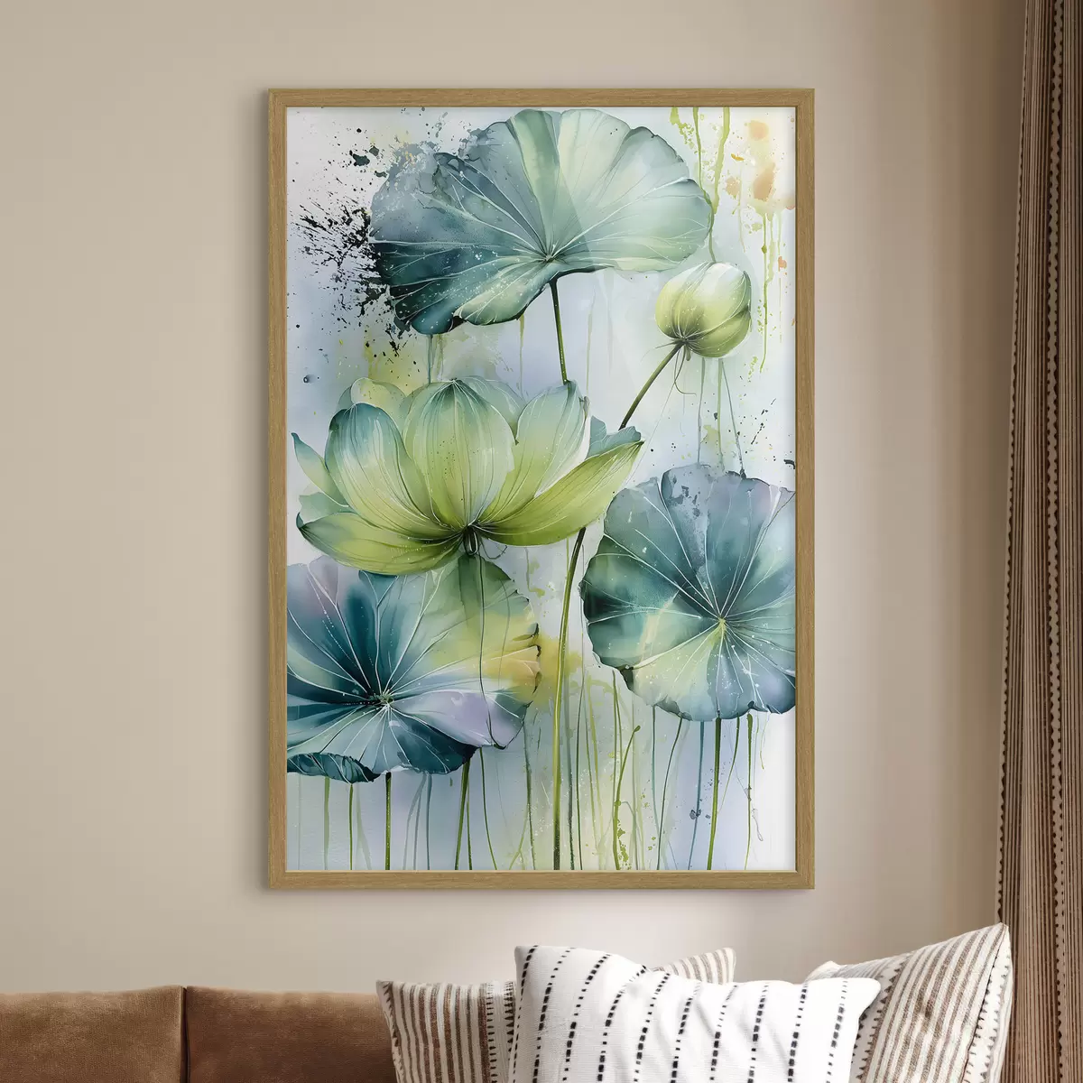 Poster des lys à l'aquarelle f49563