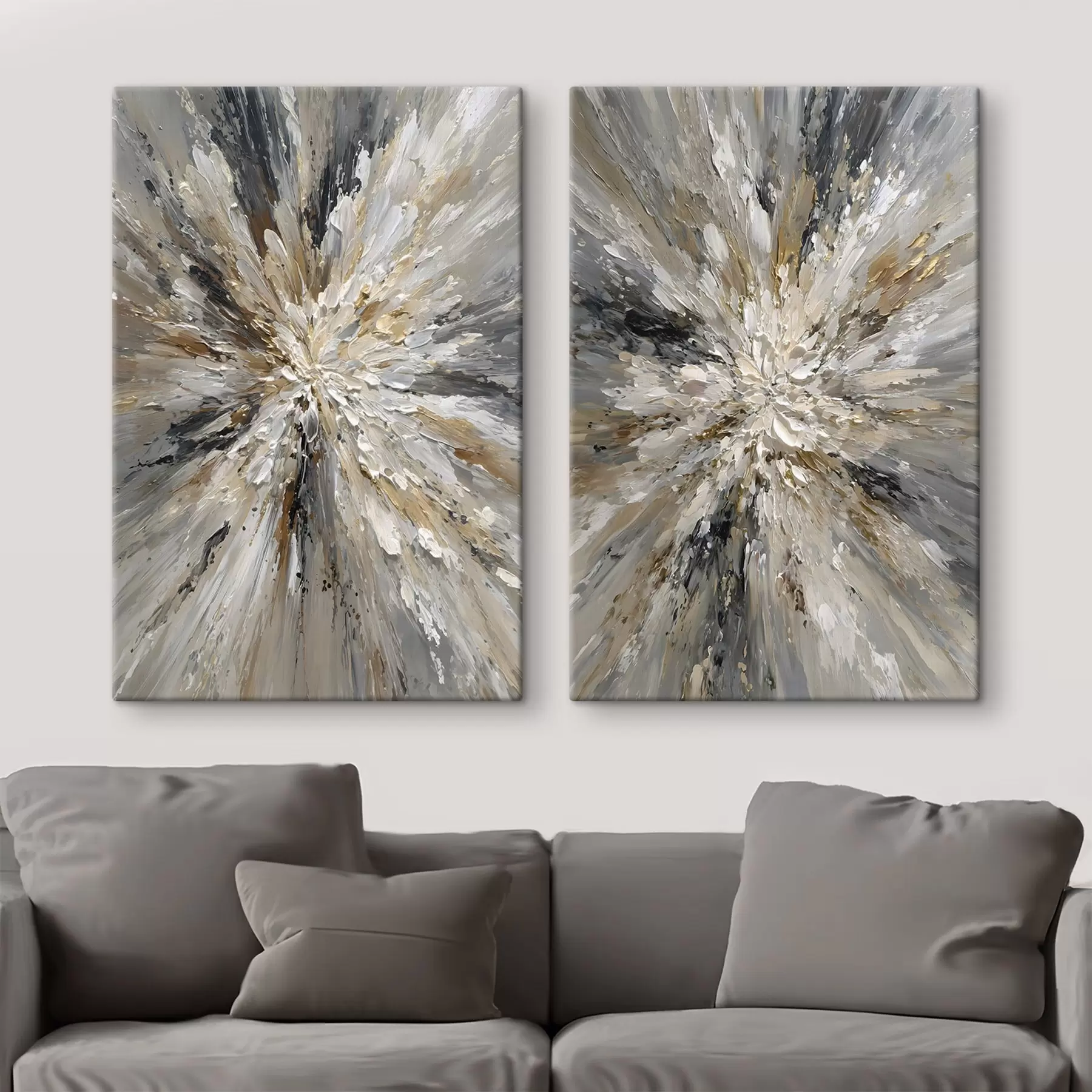 Tableau une explosion de couleurs dans le style de la peinture à l'huile m30619