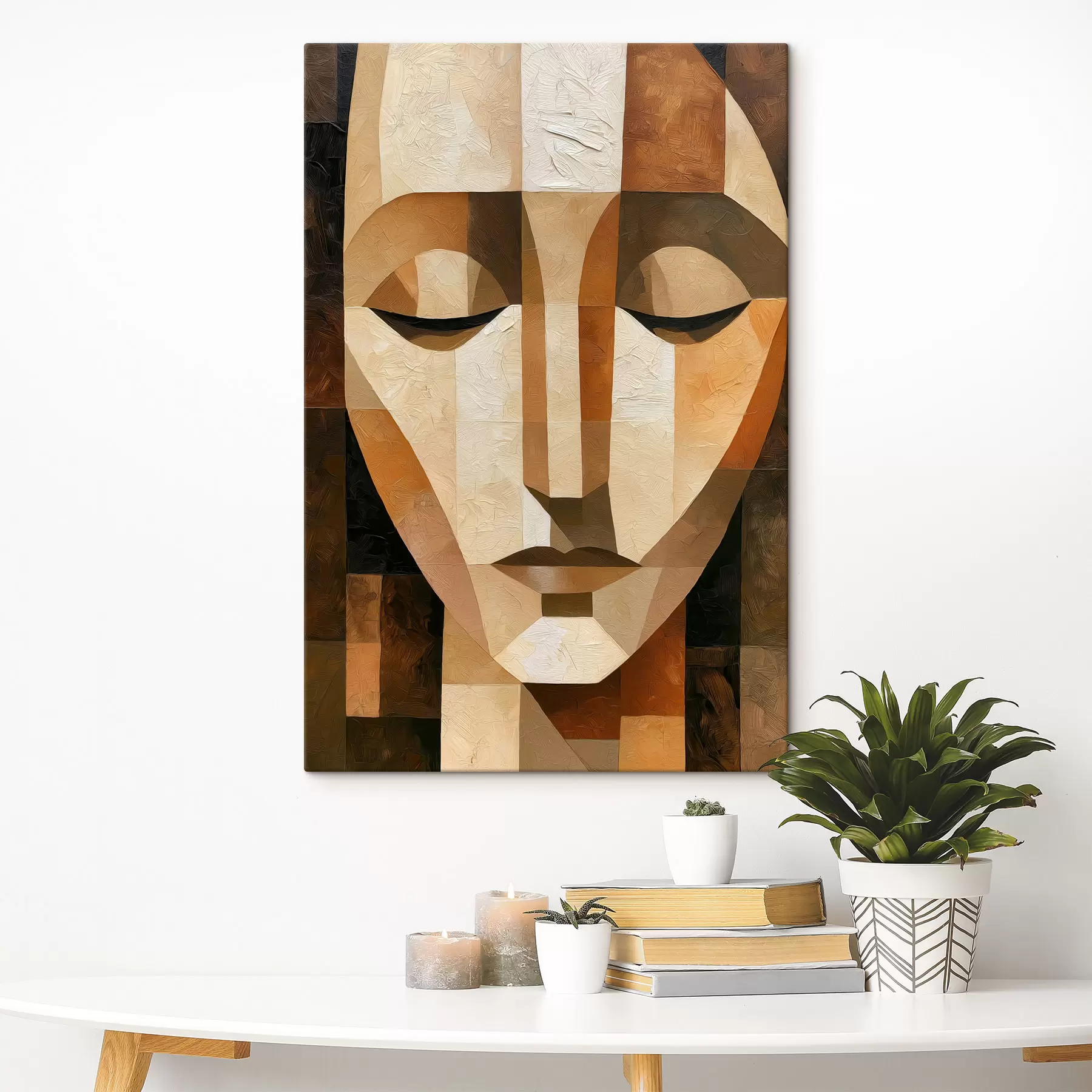 Tableau Un portrait géométrique s49610