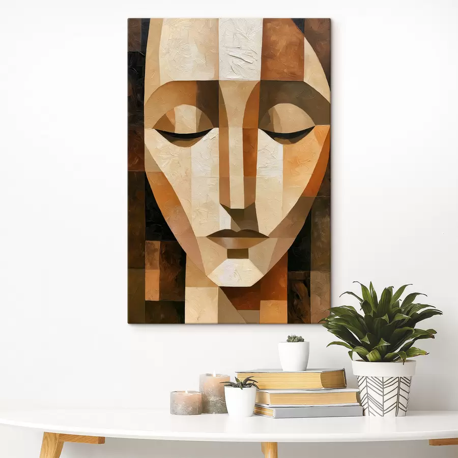 Tableau Un portrait géométrique s49610
