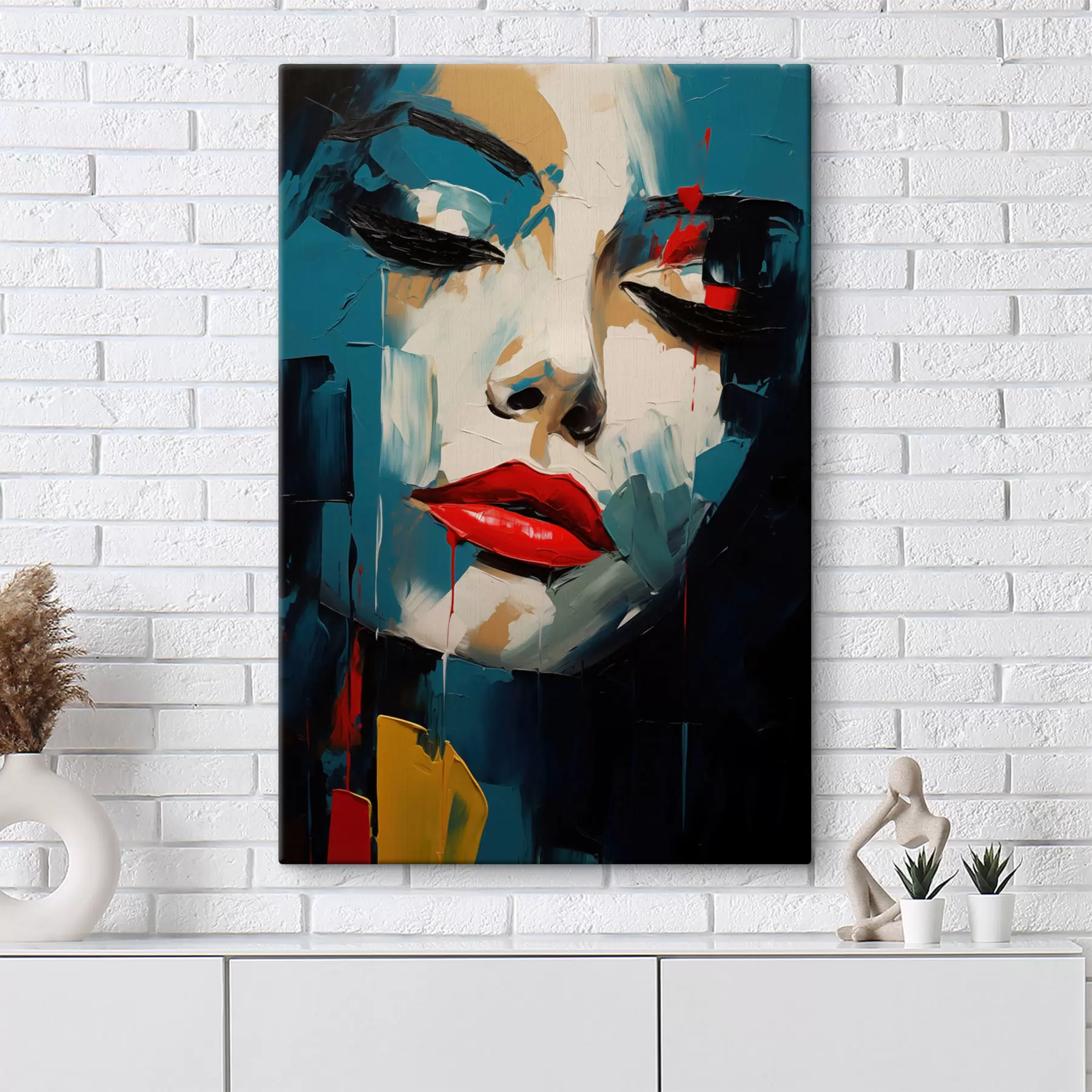 Tableau Portrait abstrait s49627