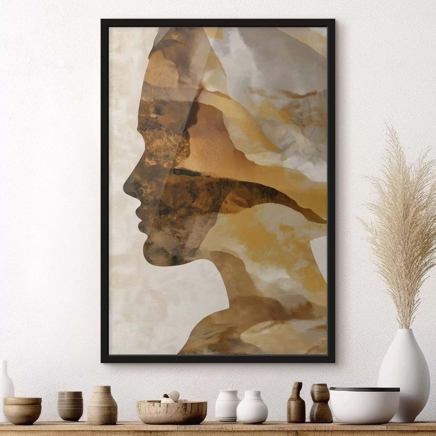 Papier peint Une silhouette féminine f49608