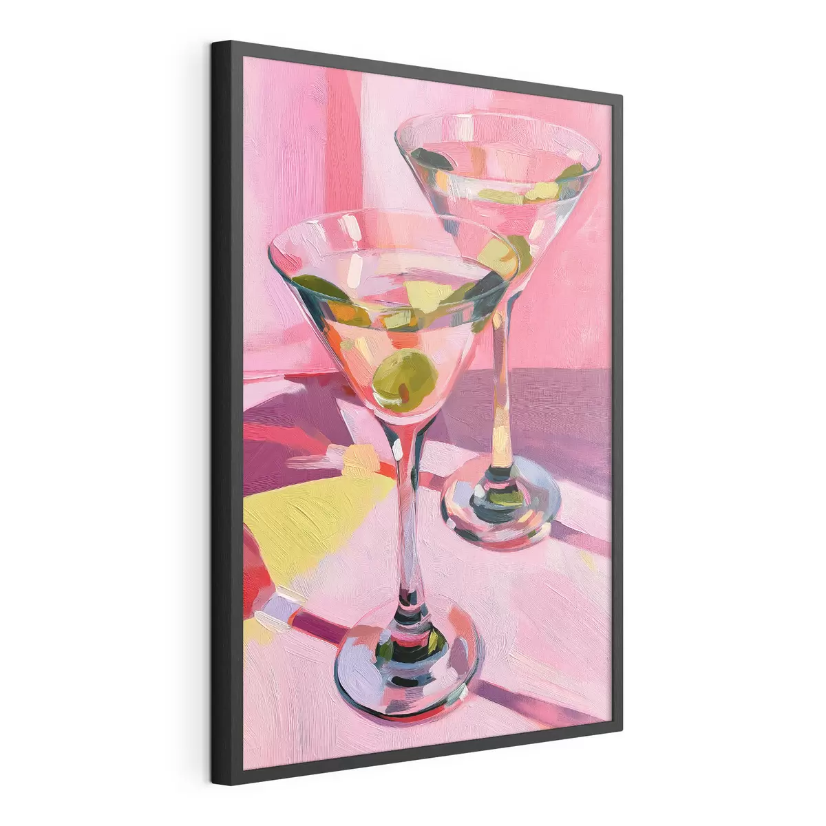 Poster Verres garnis d'olives f49609