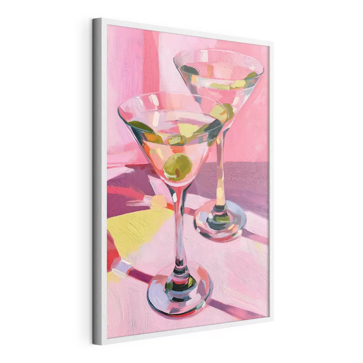 Poster Verres garnis d'olives f49609