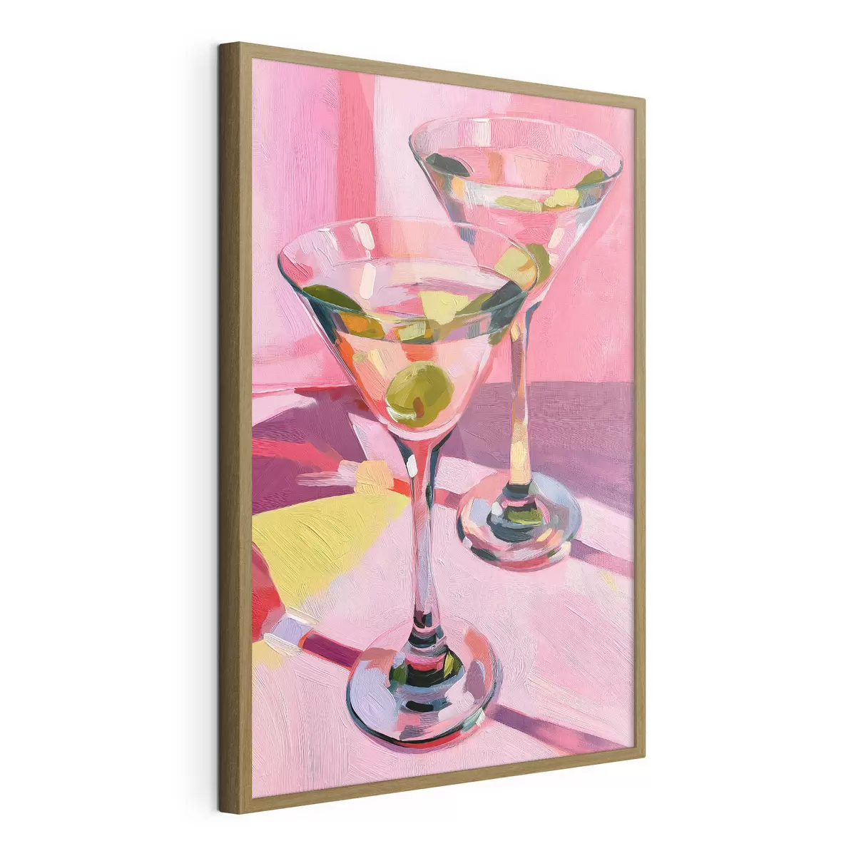 Poster Verres garnis d'olives f49609
