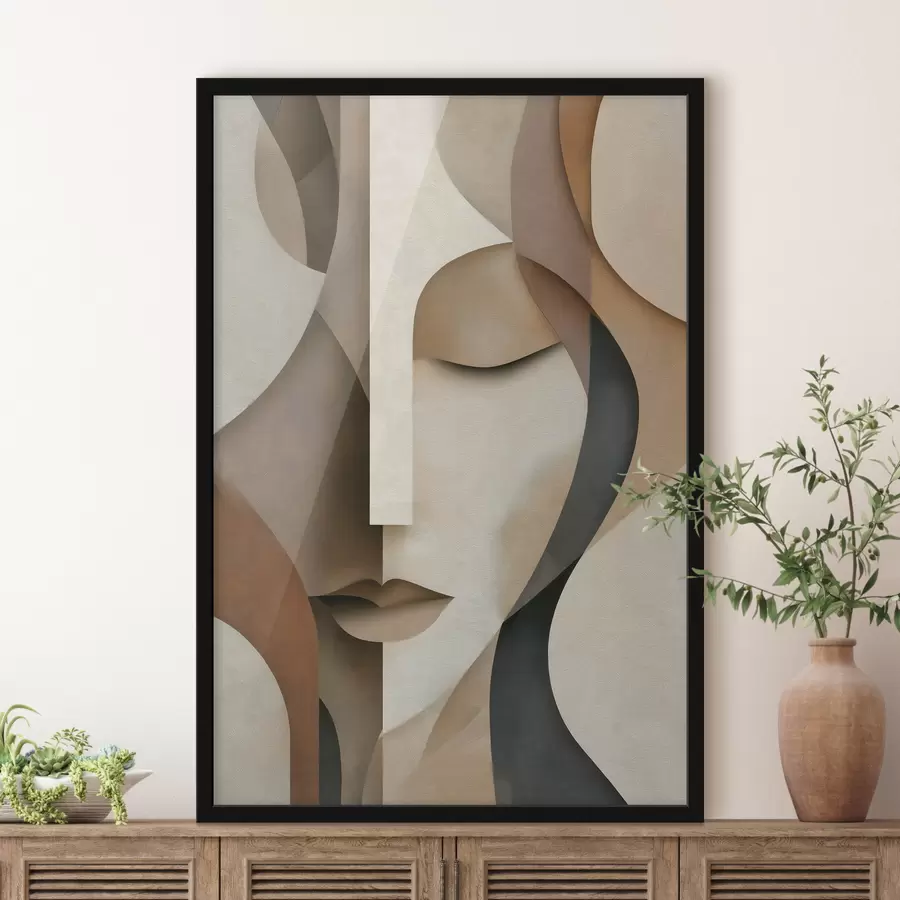 Papier peint Visage abstrait f49617